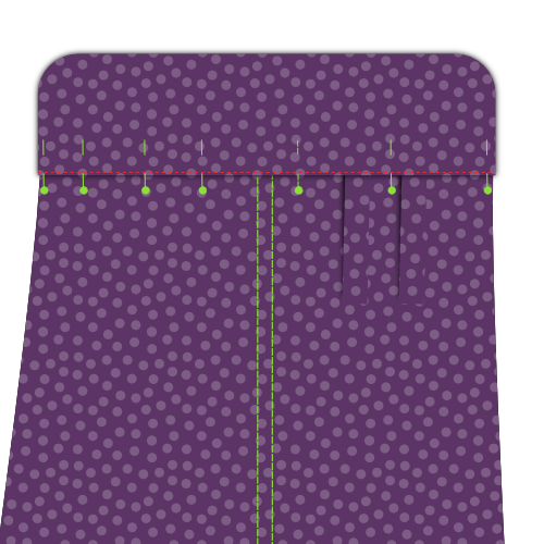 Edge-stitch cuffs to sleeves