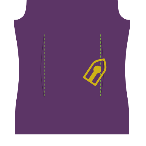 Press darts towards the side seams